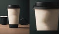 Paper coffee cup Isolated on the background