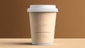 Paper coffee cup Isolated on the background