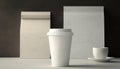 Paper coffee cup Isolated on the background