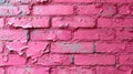Generative AI Pastel pink brick background wall texture.pink red brickwall with light paint backdrop wallpaper for