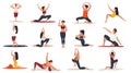 Generative AI People Doing Yoga Exercises- Royalty Free Stock Photo