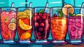 Generative AI People Drink Cold Drinks-
