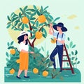 Generative AI People Gardener and Farmer-