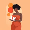 Generative AI Pregnant black woman concept-