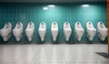 Public restroom with urinal 1695523543797 2 Royalty Free Stock Photo