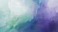 Generative AI Purple blue green abstract watercolor background Colorful art background with copy space for design Royalty Free Stock Photo