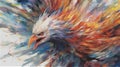 Generative AI, Resplendent Plumage: A Close-Up Glimpse of the Phoenix\'s Exquisite Feathers