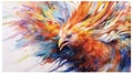 Generative AI, Resplendent Plumage: A Close-Up Glimpse of the Phoenix\'s Exquisite Feathers