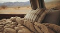 Generative AI, road trip aesthetic concept, muted neutral colors, happy travel, enjoy holidays