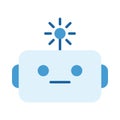 Generative AI robot icon Royalty Free Stock Photo