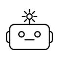 Generative AI robot icon Royalty Free Stock Photo