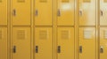 Generative AI, Row of high school lockers in the hallway Royalty Free Stock Photo