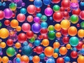 seamless abstract background colorful bubbles Royalty Free Stock Photo