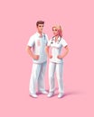 Generative AI Set Male and Female-