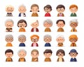 Generative AI Set of Senior People-