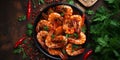 shrimp spicy prawn seafood meal vegetarian food pescetarian diet 4