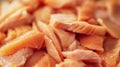 Generative AI sliced chicken fillet closeup fresh and raw chicken meat during cooking business concept.