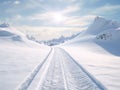 Snow_lines_made_from_a_snow_machine_on_1696417668986_1 Royalty Free Stock Photo