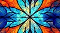 Generative AI, Stained Splendor: An Abstract Glass Mosaic