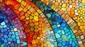 Generative AI, Stained Splendor: An Abstract Glass Mosaic