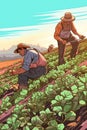 Generative AI Strawberry Farm Workers Care-