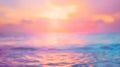 Generative AI Summer holiday concept Abstract blur beach sunset texture background business concept. Royalty Free Stock Photo