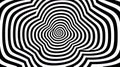 Generative AI, surreal black and white background, abstract optical illusion Royalty Free Stock Photo