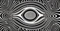 Generative AI, surreal black and white background, abstract optical illusion Royalty Free Stock Photo