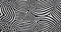 Generative AI, surreal black and white background, abstract optical illusion Royalty Free Stock Photo