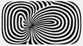 Generative AI, surreal black and white background, abstract optical illusion Royalty Free Stock Photo