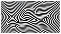 Generative AI, surreal black and white background, abstract optical illusion Royalty Free Stock Photo