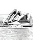 Generative AI Sydney Architecture Buildings- Royalty Free Stock Photo