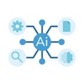 Generative AI system icon