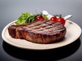 Tender grilled porterhouse or tbone steak served with 1696416849374 1 Royalty Free Stock Photo