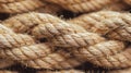 Generative AI Texture of intertwined old rope Closeup of a coil of rope business concept. Royalty Free Stock Photo
