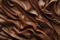 Generative ai on the theme of beautiful tasty liquid chocolate on wave abstract dark background