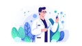 Generative AI Tiny Homeopathist Doctor Character-