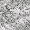 Generative AI Topographic Map Seamless Pattern- Royalty Free Stock Photo