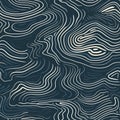 Generative AI Topographic Map Seamless Pattern- Royalty Free Stock Photo