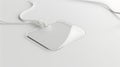 Generative AI Transparent badge mockup isolated on white background Plain empty name tag mock up with white string Royalty Free Stock Photo