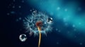 Transparent drops of water on a dandelion macro 1690444288716 3