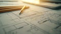 Generative AI Website Creative planning application developer draft sketch drawing template layout prototype frame Royalty Free Stock Photo