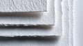 Generative AI White Textured Paper Stack CloseUp Craft Design and Stationery Mockup for Creative Projects business Royalty Free Stock Photo