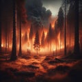 Generative AI, wild forest fire in progress