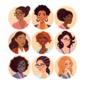 Generative AI Women avatar set-