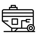 Generator energy icon outline vector. Power engine Royalty Free Stock Photo