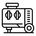 Generator equipment icon outline vector. Electric power