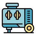 Generator equipment icon vector flat