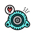 generator repair color icon vector isolated illustration