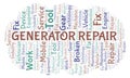 Generator Repair word cloud